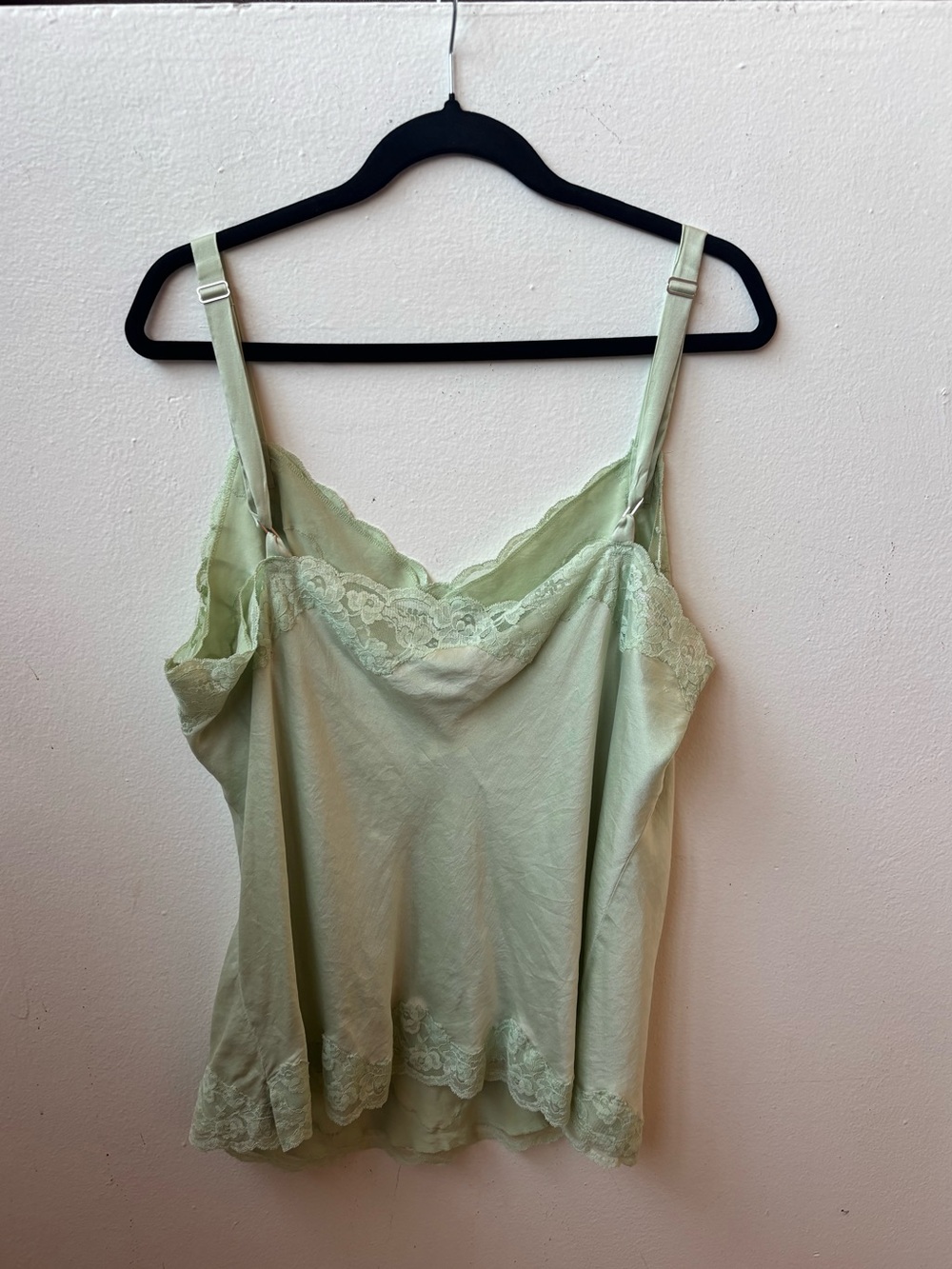 Inc international Light Green Lace-Trim Camisole Top - Picture 4 of 4